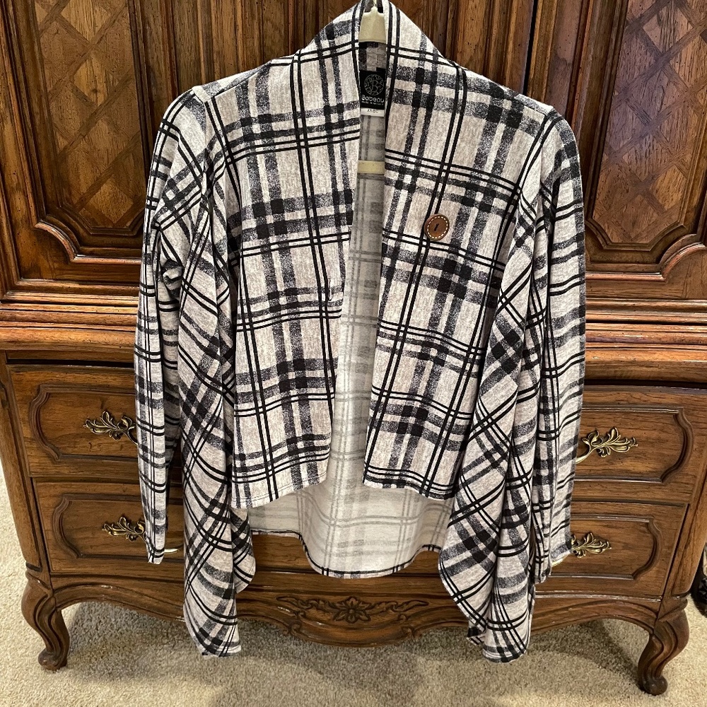 Bobeau drape cardigan
